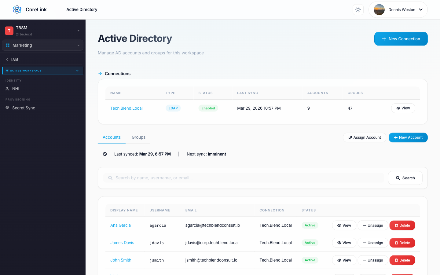 Active Directory screenshot