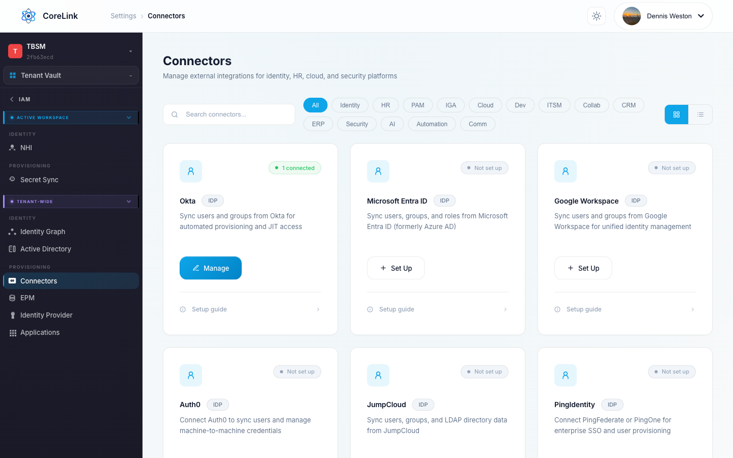 Connectors Hub screenshot