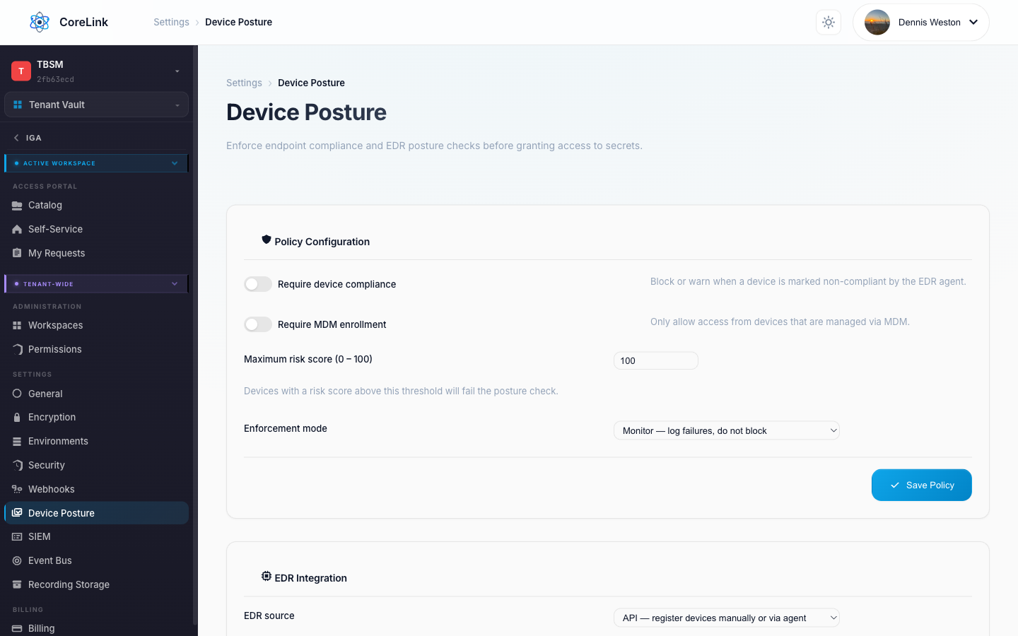 Endpoint Privilege Management screenshot